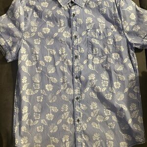 Men's Blue Floral Shirt
